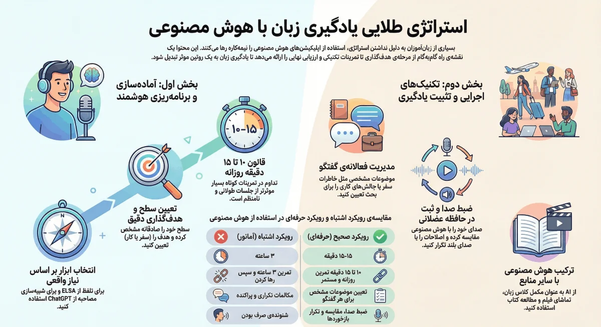 یادگیری زبان با هوش مصنوعی