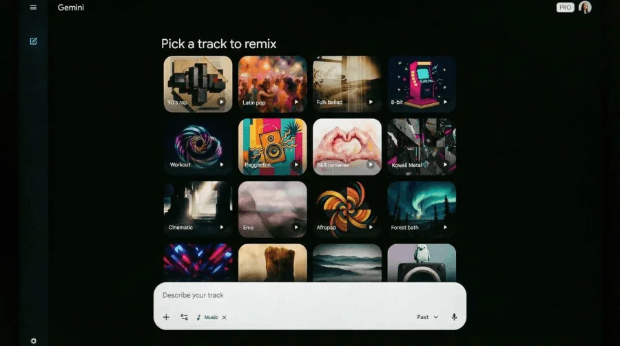 ساخت موسیقی با جمینای