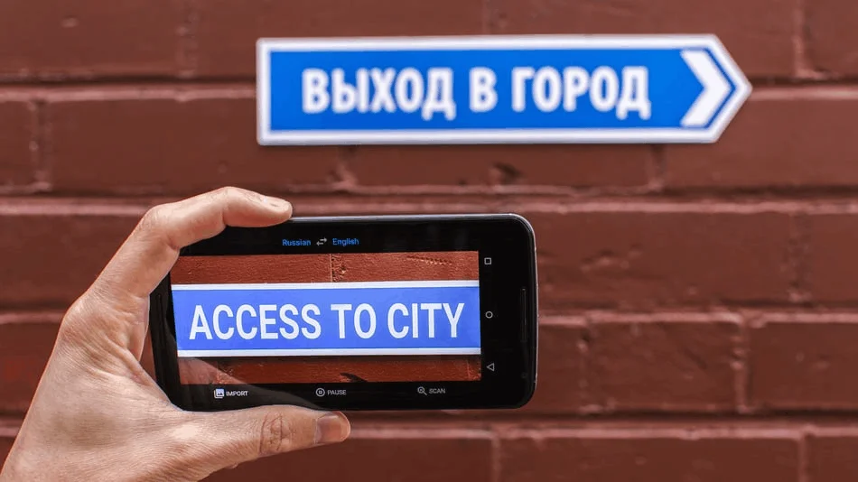 Google Translate برای ترجمه متن تصاویر