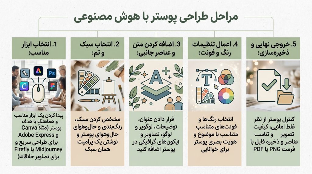 آموزش گامبهگام طراحی پوستر با AI